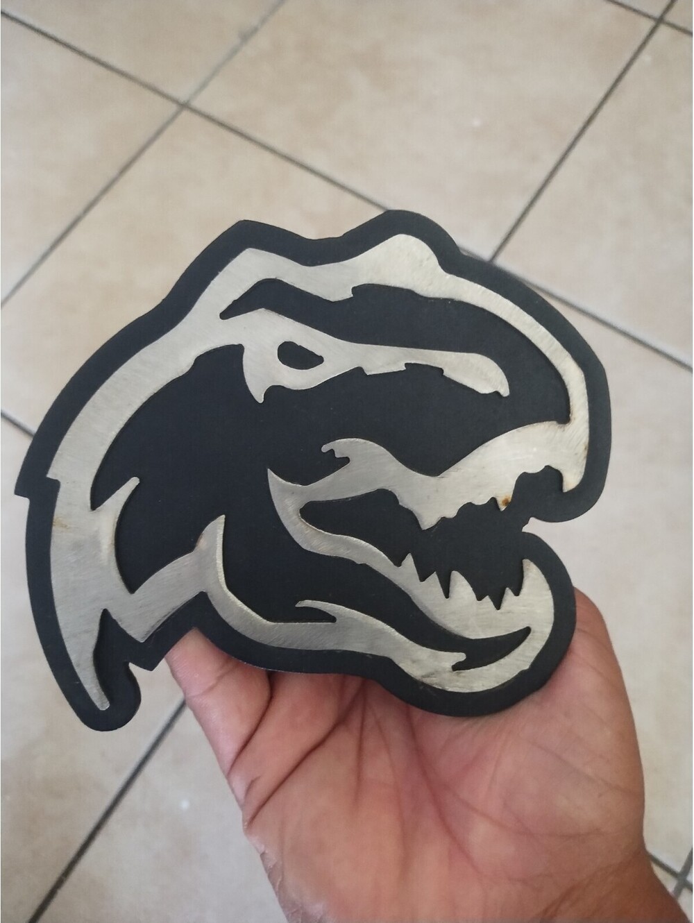 TRX Logo Custom Hitch Cover (White & Black)
